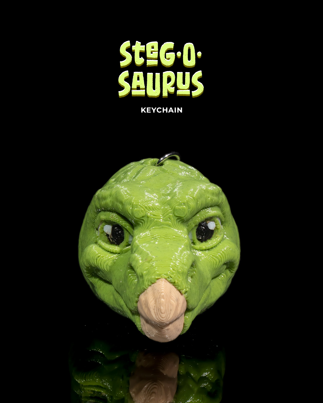 Articulated Steg-o-saurus Keychain